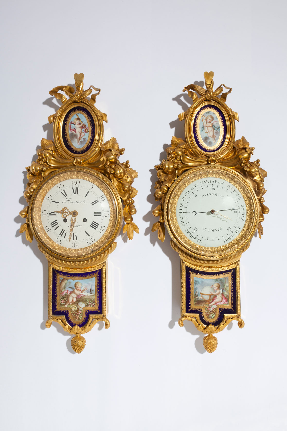 Sevres Clock and Barometer